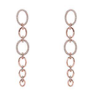 Oval Link Drop Earrings